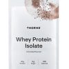 Thorne Whey Protein Isolate (14 Chocolate Packets) - NSF Certified protein powder for muscle growth and recovery.