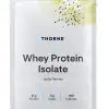 Thorne Whey Protein Isolate (14 Vanilla Packets) - NSF Certified protein powder for muscle growth and recovery.