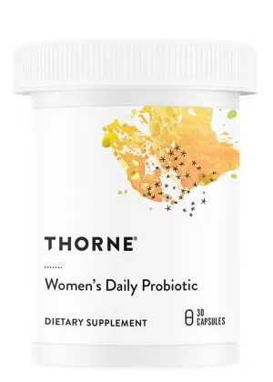 Thorne Women's Daily Probiotic (30 Capsules) - Probiotic supplement for vaginal, urinary, and GI health.