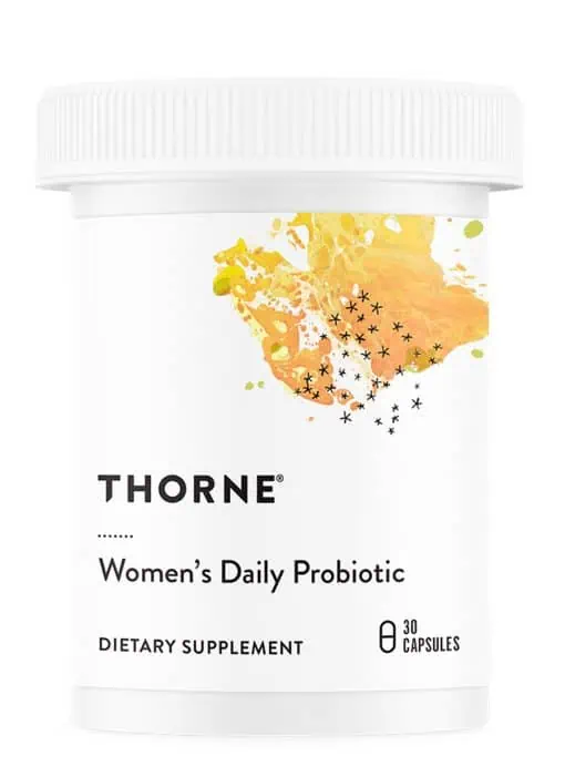 Thorne Women's Daily Probiotic (30 Capsules) - Probiotic supplement for vaginal, urinary, and GI health.