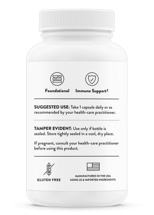 Thorne Zinc Picolinate - 30mg high-absorption zinc supplement for immune and skin health.