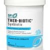 Ther-Biotic Synbiotic - 50 billion CFU, 7-strain shelf-stable probiotic with Sunfiber prebiotic.