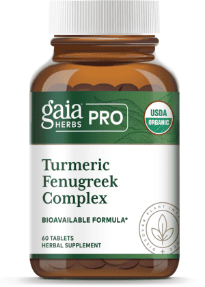 Turmeric Fenugreek Complex - Bioavailable supplement for joint health and inflammatory response with CurQFen®.