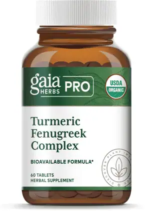 Turmeric Fenugreek Complex - Bioavailable supplement for joint health and inflammatory response with CurQFen®.