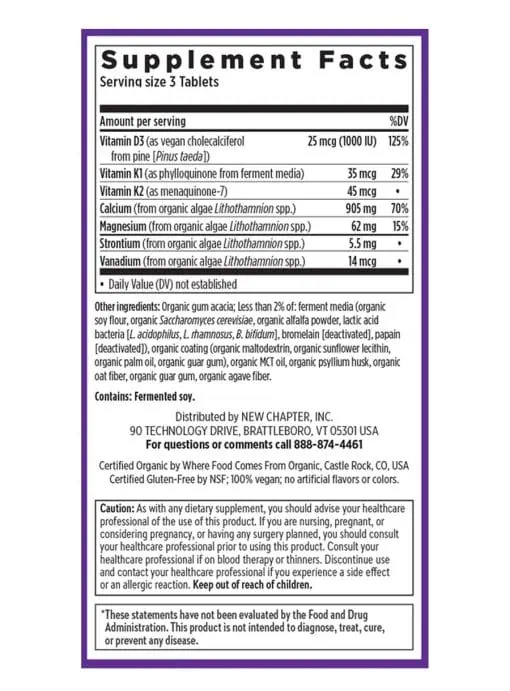 New Chapter Bone Strength Take Care(TM) -- organic calcium, bone support
