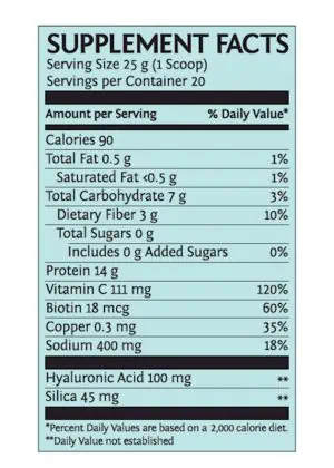 Sunwarrior Collagen Builder Salted Caramel - plant-based collagen, anti-aging beauty
