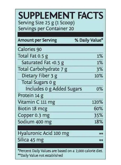 Sunwarrior Collagen Builder Salted Caramel - plant-based collagen, anti-aging beauty