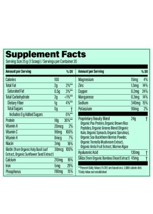 Sunwarrior Collagen Builder Unflavored -plant-based collagen, vegan protein