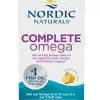 Complete Omega by Nordic A clinically researched omega blend combining EPA and DHA from purified fish oil with GLA from borage oil to support brain function EPA DHA GLA blend, fish oil with borage oil, brain and heart health