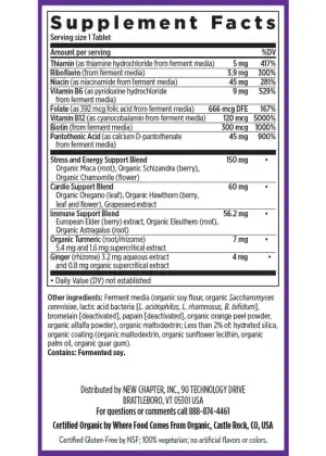Alternative view of Coenzyme B Food Complex