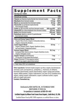 New Chapter Fermented Vitamin B Complex -- vitamin B complex, energy support