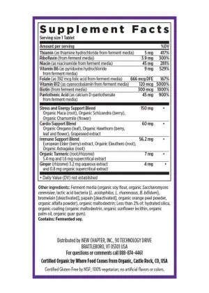 New Chapter Fermented Vitamin B Complex -- vitamin B complex, energy support