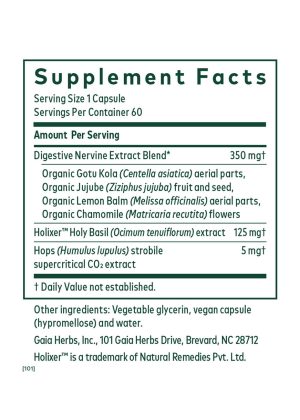 GI Stress - A blend of digestive nervines and Holixer™ Holy Basil for stress and digestive wellness.