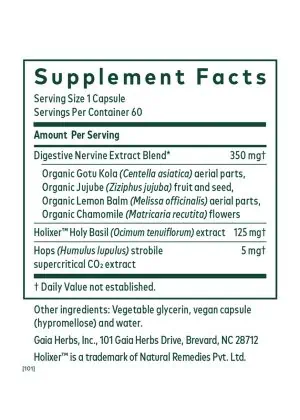 GI Stress - A blend of digestive nervines and Holixer™ Holy Basil for stress and digestive wellness.