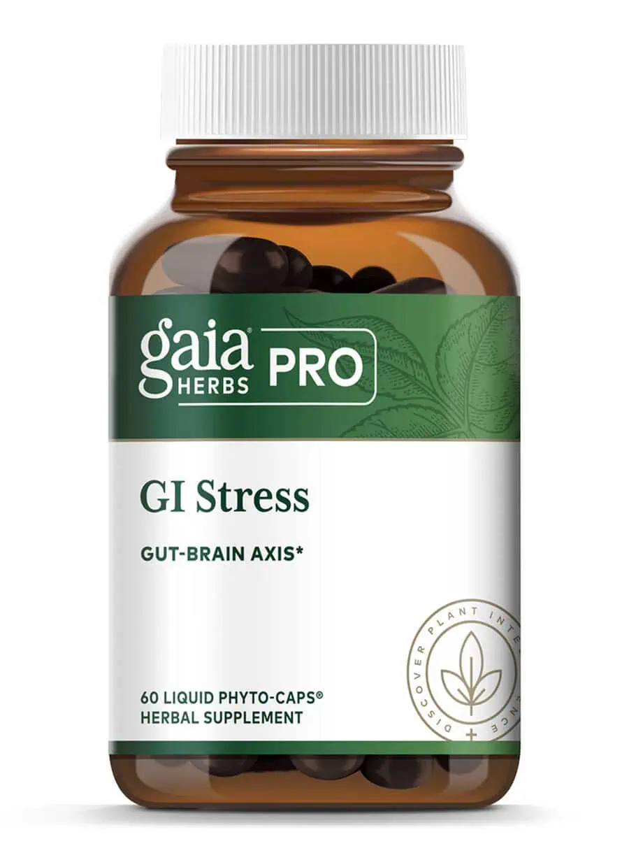 GI Stress - A blend of digestive nervines and Holixer™ Holy Basil for stress and digestive wellness.