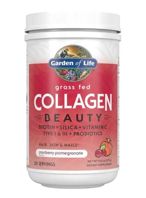 Grass Fed Collagen Beauty Cranberry Pomegranate — collagen, beauty - Back