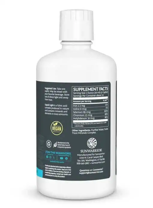Sunwarrior Liquid Light - fulvic acid complex, trace minerals