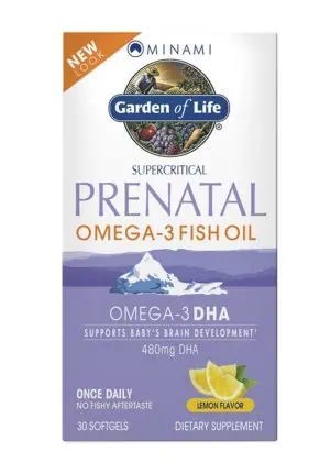 Minami Prenatal Lemon Softgels A supercritical, concentrated omega-3 fish oil formula containing 480mg of DHA, a fundamental building block for healthy children.