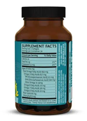 Sunwarrior Omega-3 Vegan DHA & EPA - plant-based omega-3, algae oil