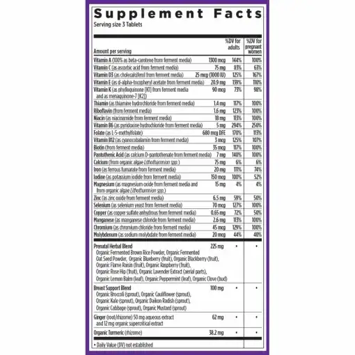 New Chapter Perfect Prenatal Multivitamin - prenatal vitamins, organic ingredients