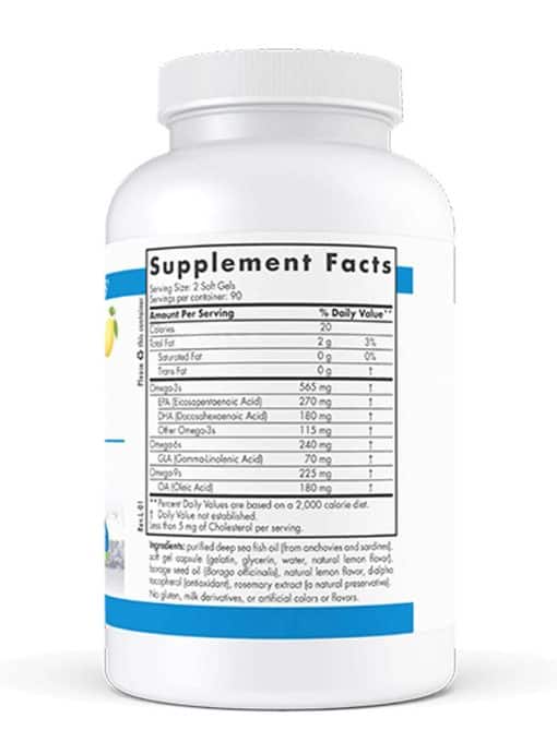 ProEFA®-3.6.9 by Nordic A clinically researched omega blend combining EPA and DHA from purified fish oil with GLA from borage oil to support brain function EPA DHA GLA blend, fish oil with borage oil, brain and heart health