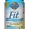 Garden of Life Sport Raw Organic Fit Vanilla protein powder – plant-based meal replacement with 28g organic protein, probiotics, fiber, green coffee bean, and ashwagandha