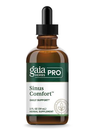Gaia Herbs Sinus Comfort supplement with organic herbal extract blend