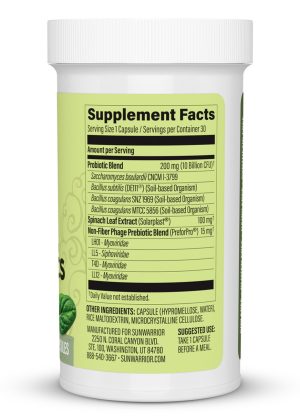 Alternative view of Sunwarrior Soil-Based Probiotics