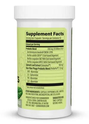 Alternative view of Sunwarrior Soil-Based Probiotics