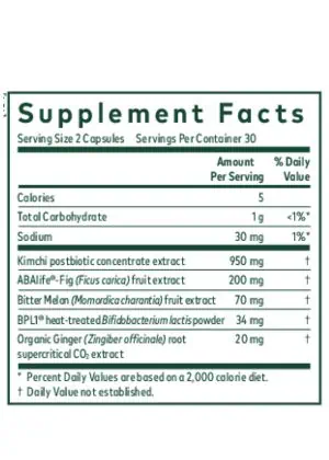 Tri-Glycemic - A formula with Fig fruit extract and BPL1 postbiotic to support post-meal glucose levels.