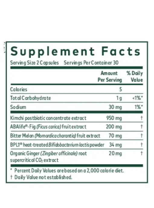 Tri-Glycemic - A formula with Fig fruit extract and BPL1 postbiotic to support post-meal glucose levels.