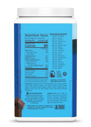 Sunwarrior Warrior Blend Unflavored - plant-based protein, organic protein