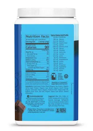 Sunwarrior Warrior Blend Unflavored - plant-based protein, organic protein