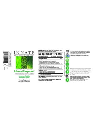 Innate Response Adrenal Response(R) -- stress support, ashwagandha - Back