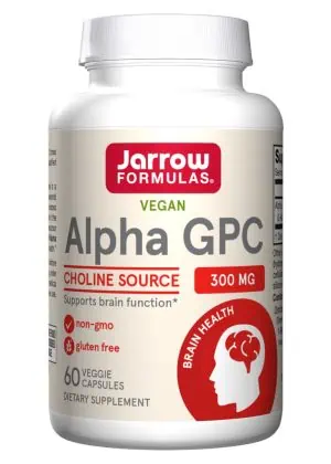 Jarrow Formulas Alpha GPC 300mg -- brain function support, cognitive health