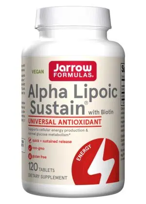Jarrow Formulas Alpha Lipoic Sustain 300mg -- antioxidant support, glucose metabolism