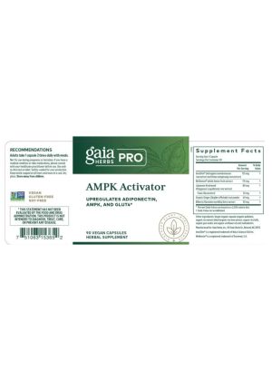 Gaia Herbs AMPK Activator — Supports Metabolism, Energy Production - Back