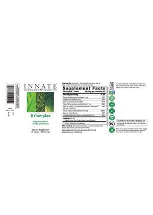 Innate Response B Complex -- B vitamins, energy support - Back