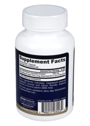 Jarrow Formulas Beta Glucan 250mg -- immune support, yeast extract - Back
