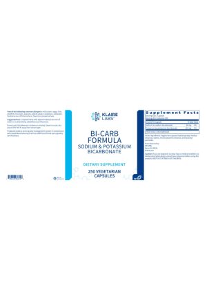 Klaire Labs Bi-Carb Formula — Sodium & Potassium Bicarbonate - Back