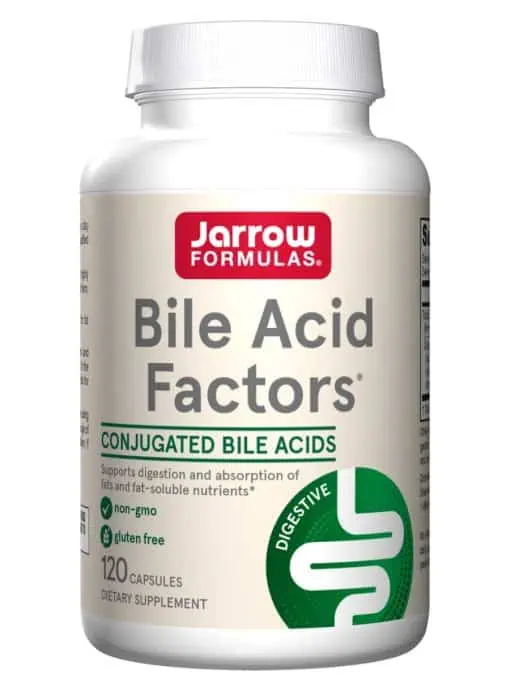Jarrow Formulas Bile Acid Factors -- bile acids, fat absorption
