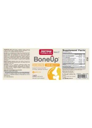 Jarrow Formulas Bone-Up -- bone health, calcium support - Back