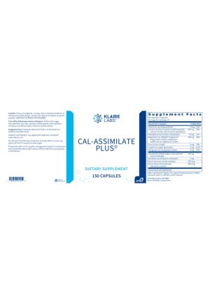 Klaire Labs Cal-Assimilate Plus® — Calcium Supplement, Bone Health - Back