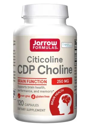 Jarrow Formulas CDP Choline 250mg -- brain function support, cognitive enhancement