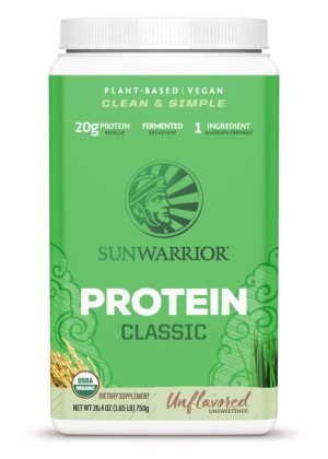 Sunwarrior Classic Protein Natural -- plant-based protein, hypoallergenic protein