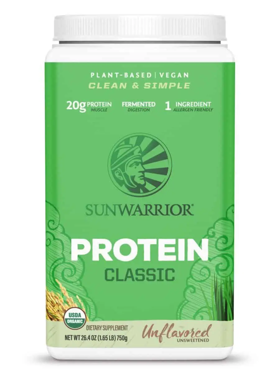 Sunwarrior Classic Protein Natural -- plant-based protein, hypoallergenic protein