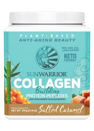 Sunwarrior Collagen Builder Salted Caramel -- plant-based collagen, anti-aging beauty