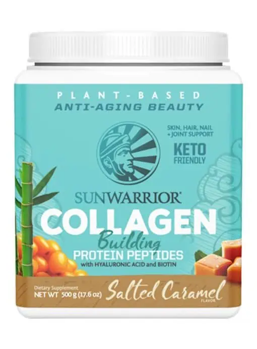 Sunwarrior Collagen Builder Salted Caramel -- plant-based collagen, anti-aging beauty
