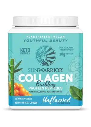 Sunwarrior Collagen Builder Unflavored -plant-based collagen, vegan protein