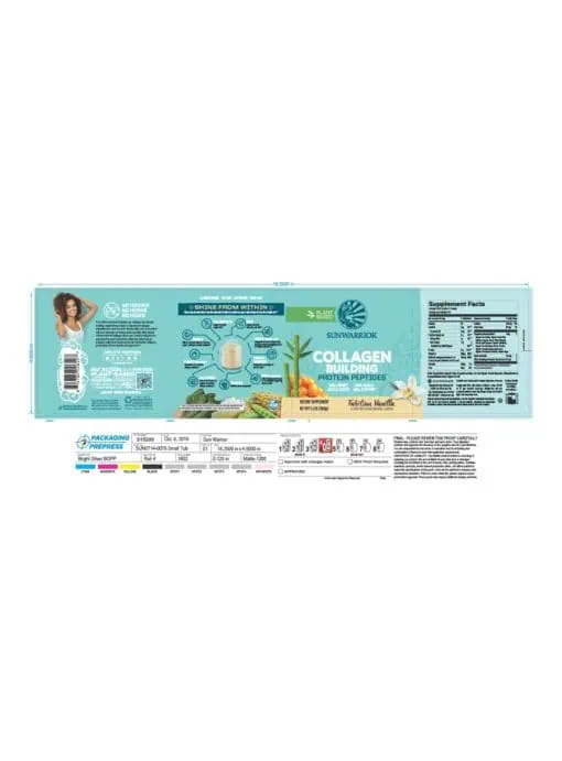 Sunwarrior Collagen Building Protein Peptides -- collagen supplement, plant-based protein - Back